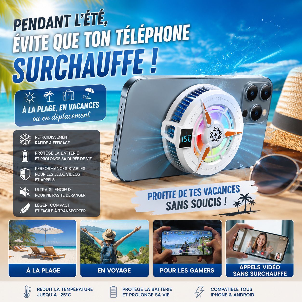 Refroidisseur Téléphone